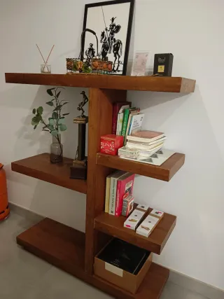 Estantería de pie de madera 110 x32 fondox 130 alt