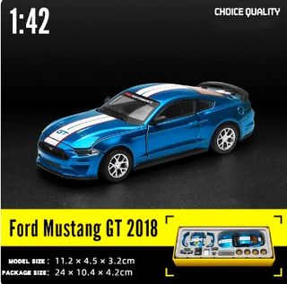 Figura de Vegeta + Coche Ford Mustang escala 1:42