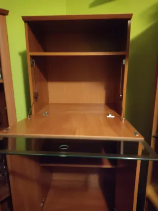 Vitrina Comedor Madera y Cristal