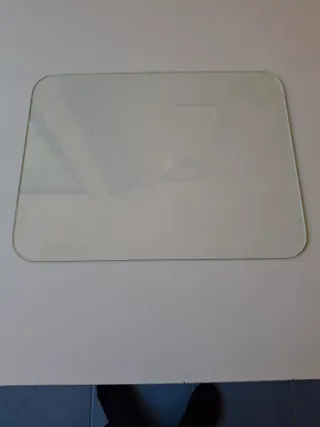 Cristal rectangular con bordes redondeados