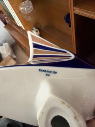 Pareja Palomas Sargadelos Blancas y Azules