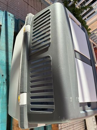 Transportín Perro Gris y Blanco