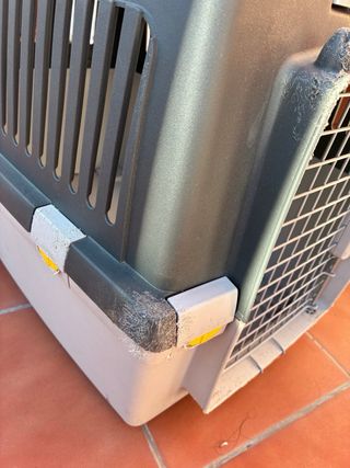 Transportín Perro Gris y Blanco