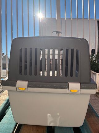 Transportín Perro Gris y Blanco