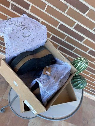 Zapatos CARMELA Talla 38 Piel Serraje Plataforma