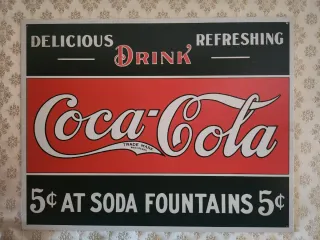 Targa Coca Cola Delicious Refreshing Drink