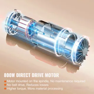 Mini Tornio da Banco Metallo Motore 800W Ghisa