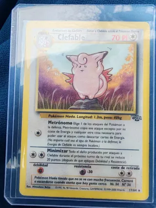 Carta Pokémon Clefable original