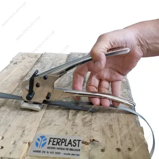 Pinza x fascette in metallo x imballaggio