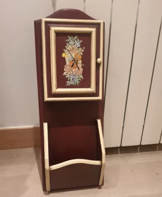 Paragüero, perchero y guarda llaves rústico