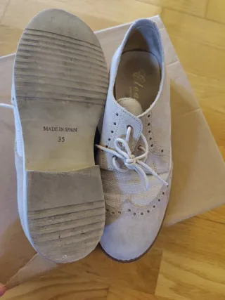 Zapatos comunión/fiesta beige talla 35