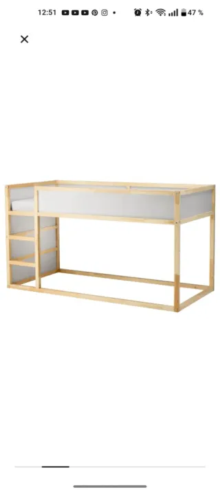 Cama litera Kura IKEA