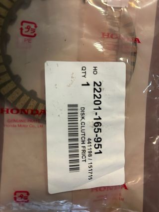 Disco Frizione Honda 22201-165-951 NSR250