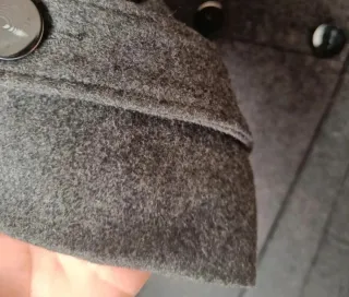 Abrigo de lana gris talla 46