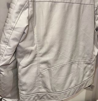 Chaqueta de cuero Belstaff blanca