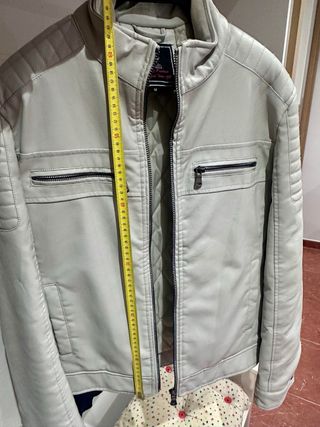 Chaqueta de cuero Belstaff blanca