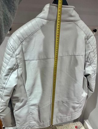 Chaqueta de cuero Belstaff blanca