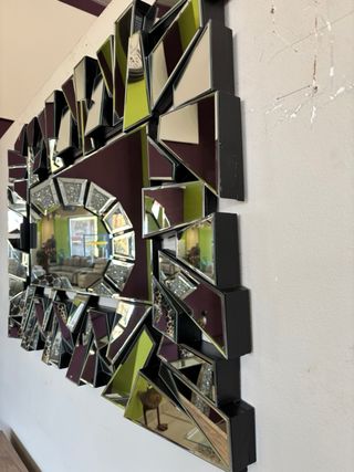 Consola de cristal estilo glam