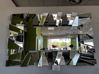 Consola de cristal estilo glam