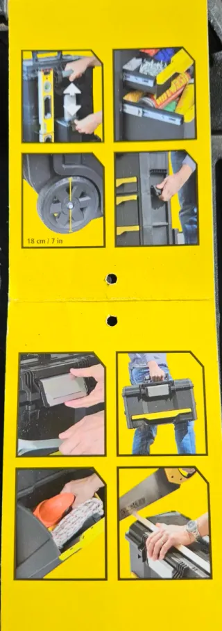 Caja de herramientas Stanley 3 en 1 con ruedas