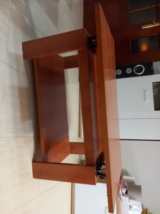 Mesa de centro elevable de madera