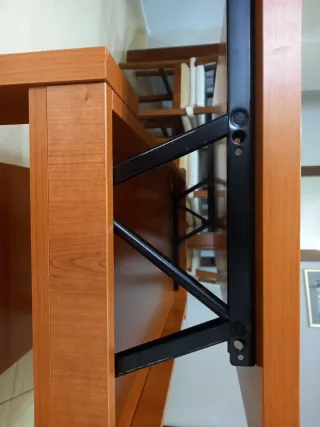 Mesa de centro elevable de madera