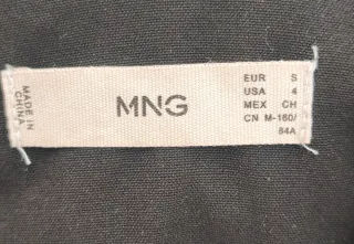 Vestido blazer negro Mango