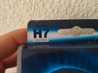 2 Bombillas H7 24V Camión efecto Xenon 5500k