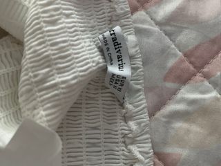 Top encaje blanco Stradivarius T.XS