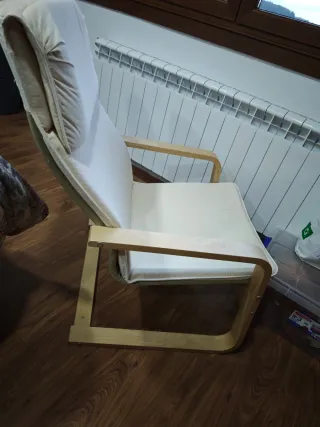 Mecedora Ikea Madera Beige