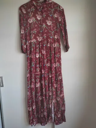 Vestido largo estampado floral