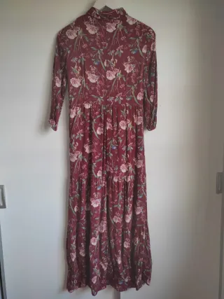 Vestido largo estampado floral