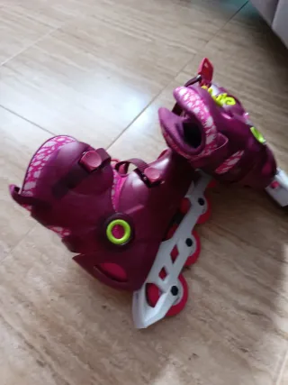 Patines en línea rosas talla 34-36
