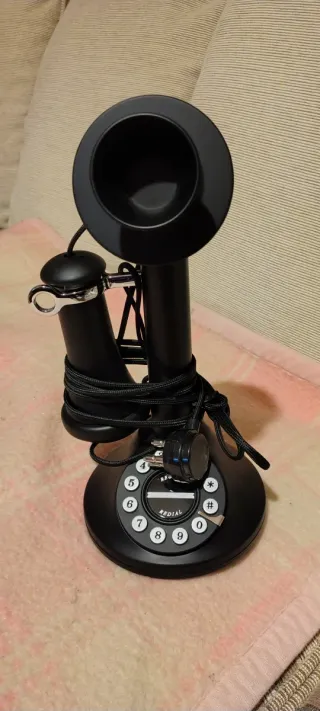 Telefono a candela nero