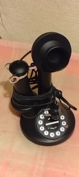 Telefono a candela nero