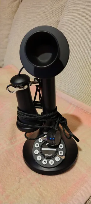 Telefono a candela nero