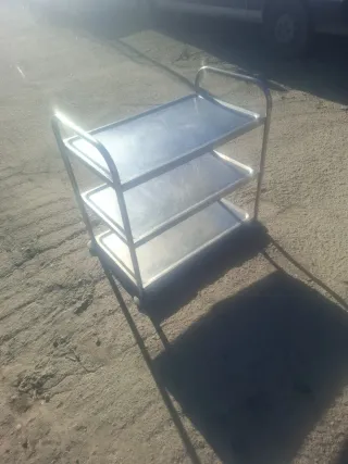 Carro industrial acero inoxidable 3 estantes