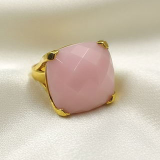 Anillo Tynel Oro 18k Jade Rosa