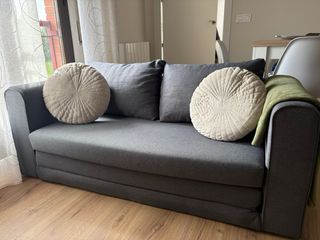 Sofá Cama Gris 2 Plazas