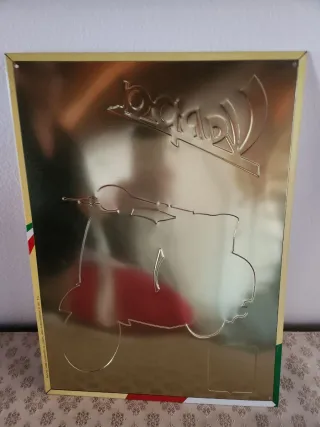 Targa Vespa Grand Sport Alluminio