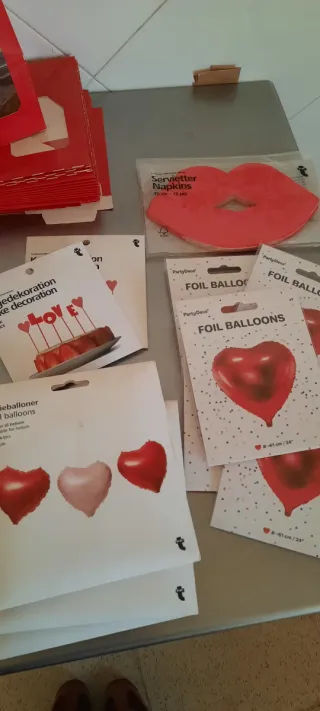 Pack Decoración San Valentín Corazón Rojo