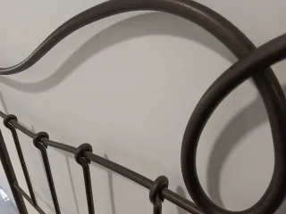 Cabecero de forja negro 160 ancho x 125 alto