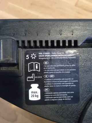 Plataforma adaptable para carrito de bebé Lupilu