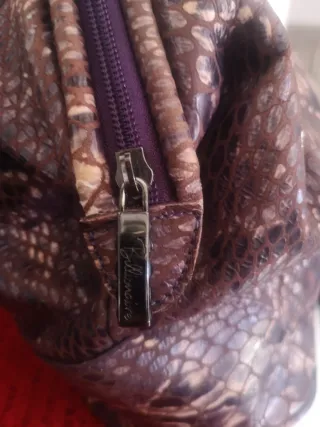 Bolso Piel Billionaire Morado/Gris