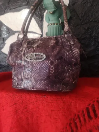 Bolso Piel Billionaire Morado/Gris
