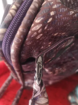 Bolso Piel Billionaire Morado/Gris