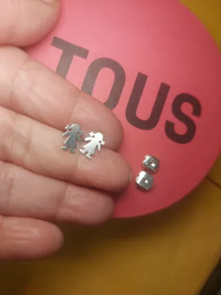 Pendientes  pequenos Tous Niña Plata