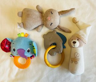 Lote Juguetes Bebé Peluche Sonajero Mordedor