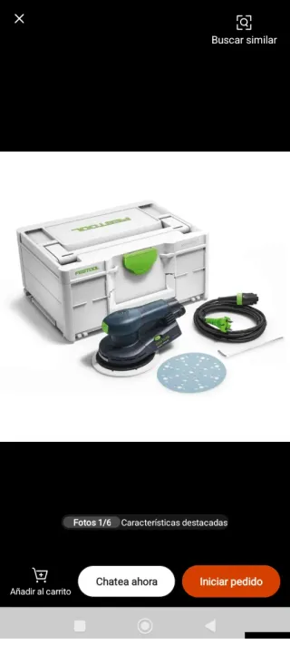 Lijadora Festool con maletín