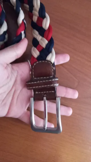 Cinturón trenzado hombre multicolor